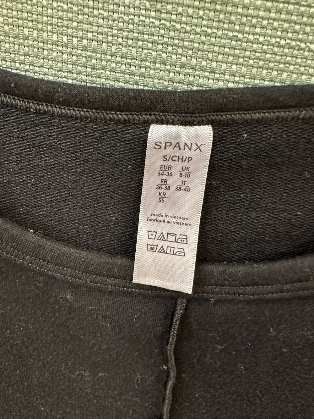 SPANX Black Boxy Crewneck Sweatshirt - Picture 4 of 4